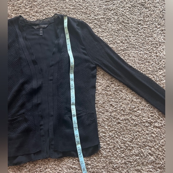 BCBG MaxAzria Medium Black Cardigan Sweater EUC - Picture 6 of 11